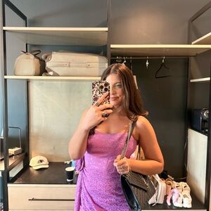 Show Me Your MuMu Purple Mini Dress